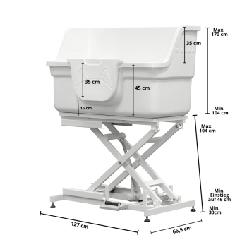 Preview: Artero Fieberglas Hundebadewanne "Lagoon"